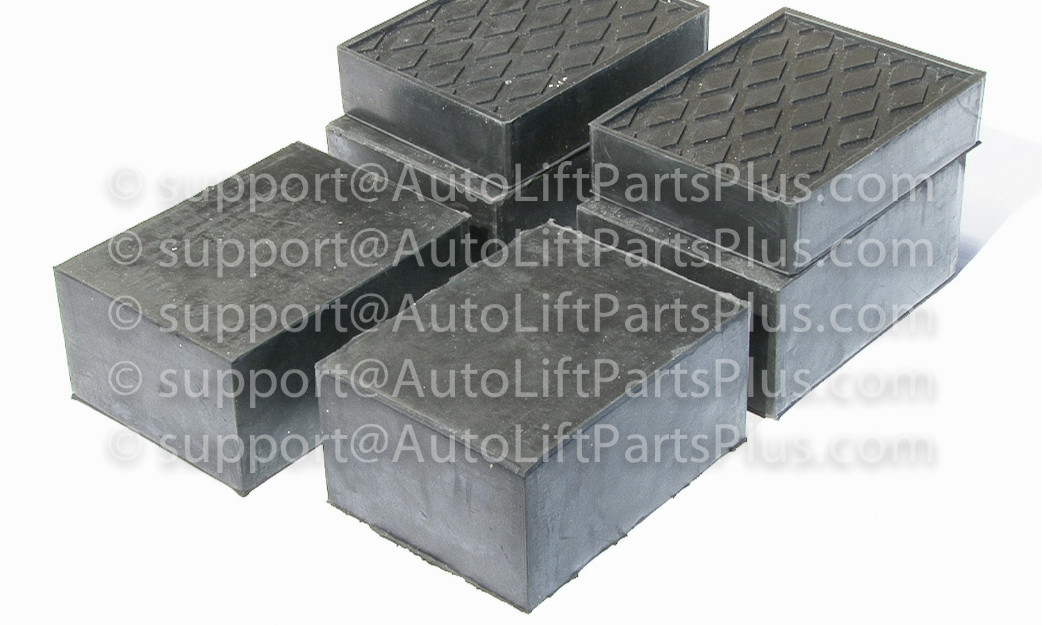 Solid Rubber Stack Blocks for Any Auto Lift or Rolling Jack / Combo Kit  6-Blocks